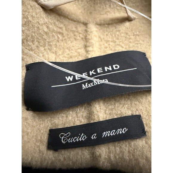 Weekend Max Mara Natale Wool Belted Trench Coat Color Beige US Size 8 New $1225 - Picture 15 of 16